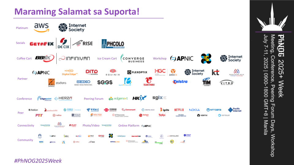 PhNOG 2025+ Week Sponsors